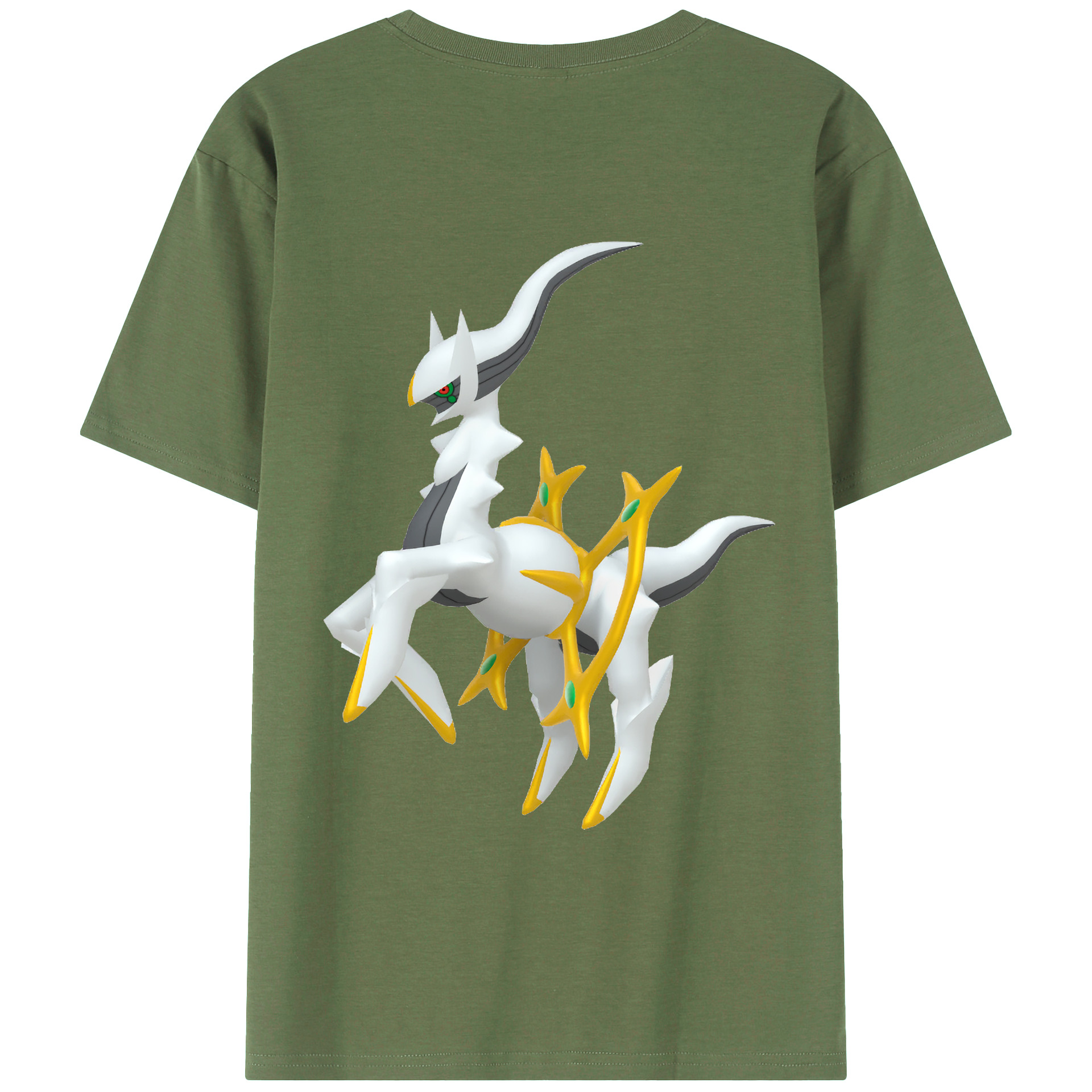 （画像用） ポケットモンスター Pokémon 綿100％ メンズ半袖Tシャツ（バックプリント） 通気性